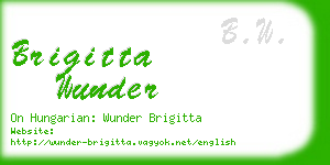 brigitta wunder business card